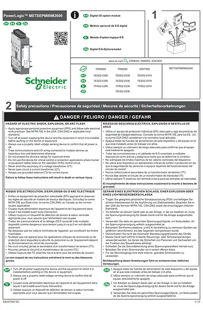 schneider施耐德PowerLogic™ METSEPM89M2600 - ZH